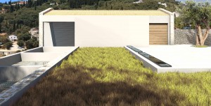 Residence in Gimari Kassiopi Corfu green roof